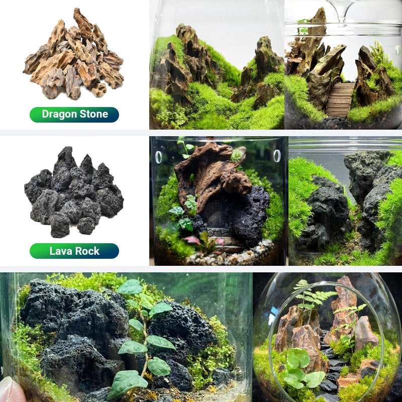 KINGRUI Natural Rocks Dragon Stone 1-2.5 Inches Decorative Rocks for Miniature Terrariums,Fairy Gardens,Bonsai,DIY Crafts, Aquariums Dioramas & Wargaming-1lb - Image 4