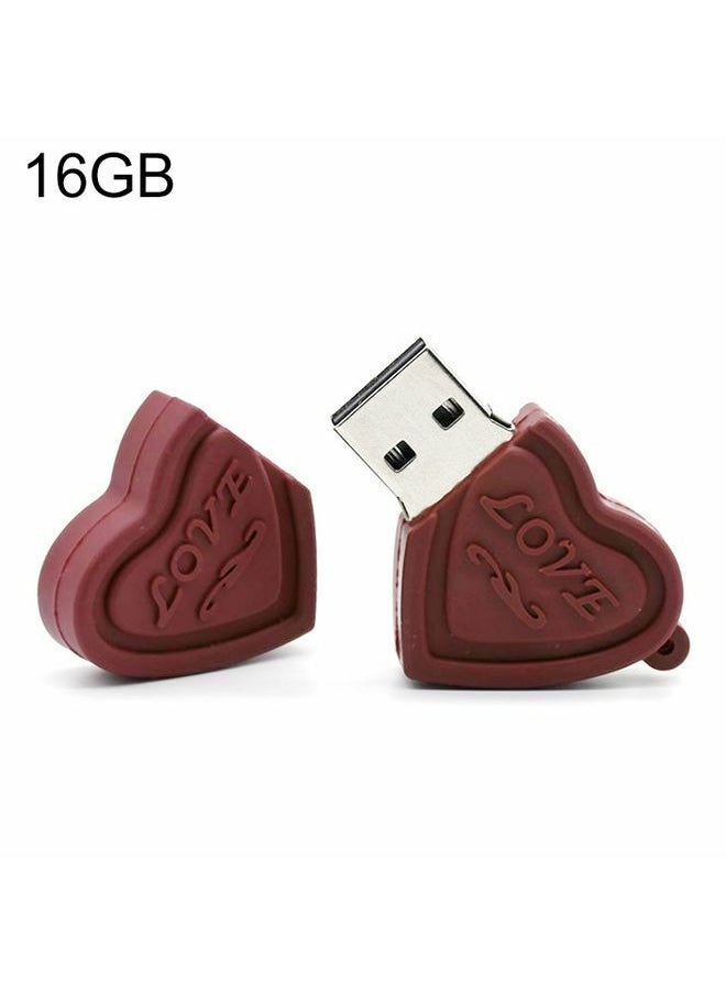 BURAQ - Dual Hearts Style 16GB USB Flash Disk - Image 1