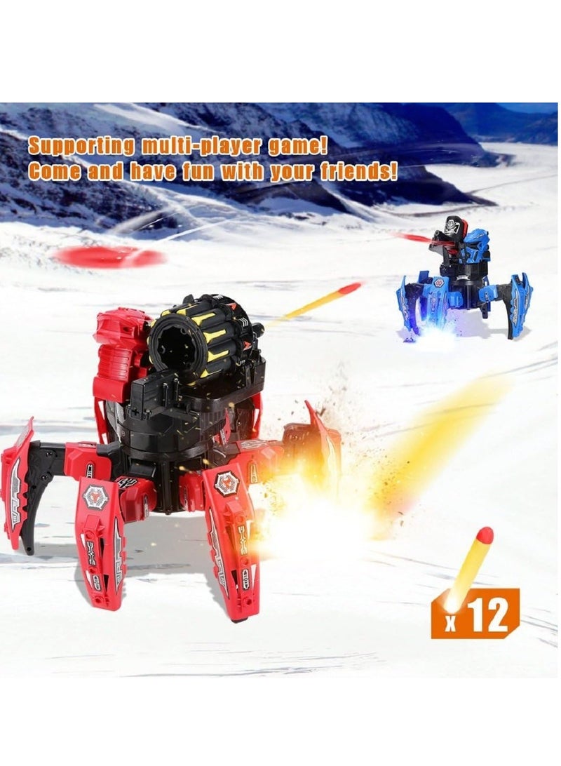 Space wars Dark Spider Space Warrior Blaster Fighting Robot Remote Control Toy With 2 In 1 Disc & Darts Launcher - Image 2