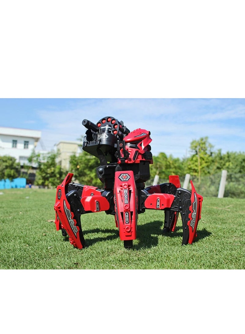 Space wars Dark Spider Space Warrior Blaster Fighting Robot Remote Control Toy With 2 In 1 Disc & Darts Launcher - Image 3