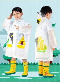 SYOSI Kids Rain Poncho, Children's raincoats, Kids Raincoat Girls Boys Reusable Rain Poncho Jacket, Waterproof Jacket with Hood Toddler Rainwear Rain Coat (Bear M)  - Image 5