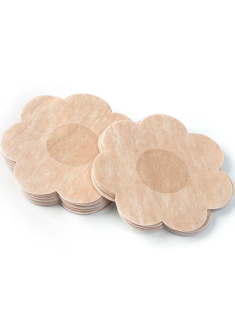 30 زوجا من ملصقات حمالة الصدر غير مرئية وقابلة للتنفس على شكل بتلة ، مناسبة للفتيات والنساء والحفلات - Image 3