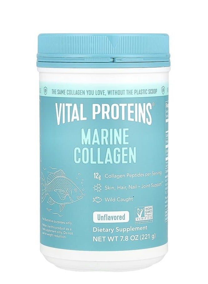 Vital Proteins Marine Collagen, Unflavored Dietary Supplement, 7.8 Oz 221 G - Image 1