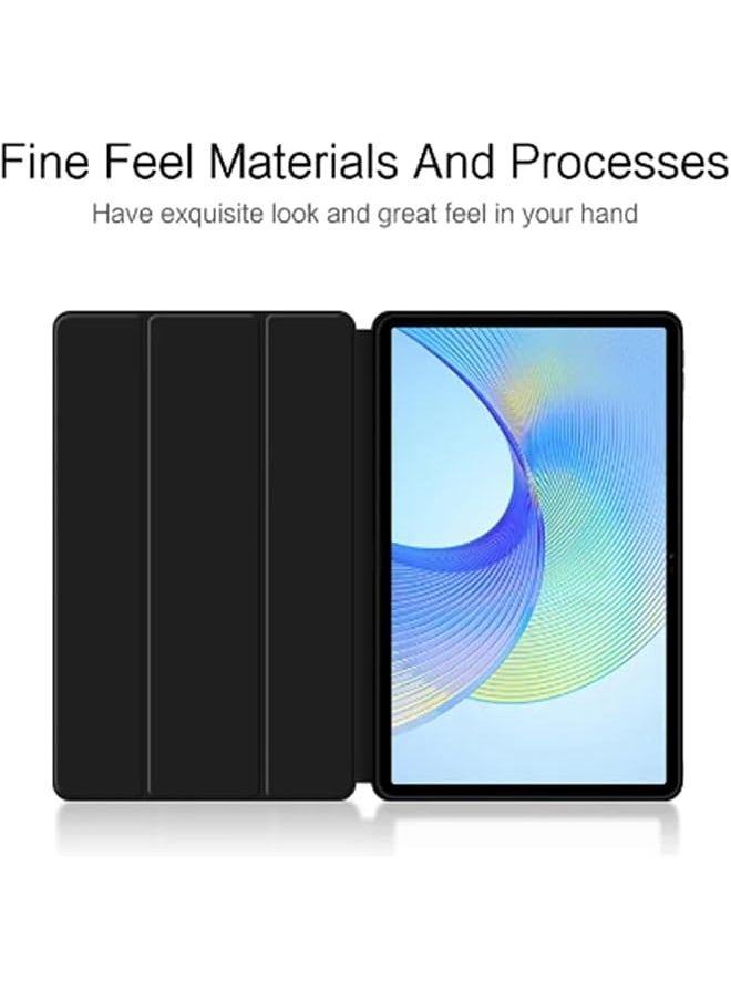 erorex - Scaua Case Compatible With Honor Pad X9 Case Honor Pad X8 Pro Case Anti Fall Stand Function Ultra Thin Pu Leather Auto Wake Sleep Tablet Case With Three Folding Holder Black - Image 1