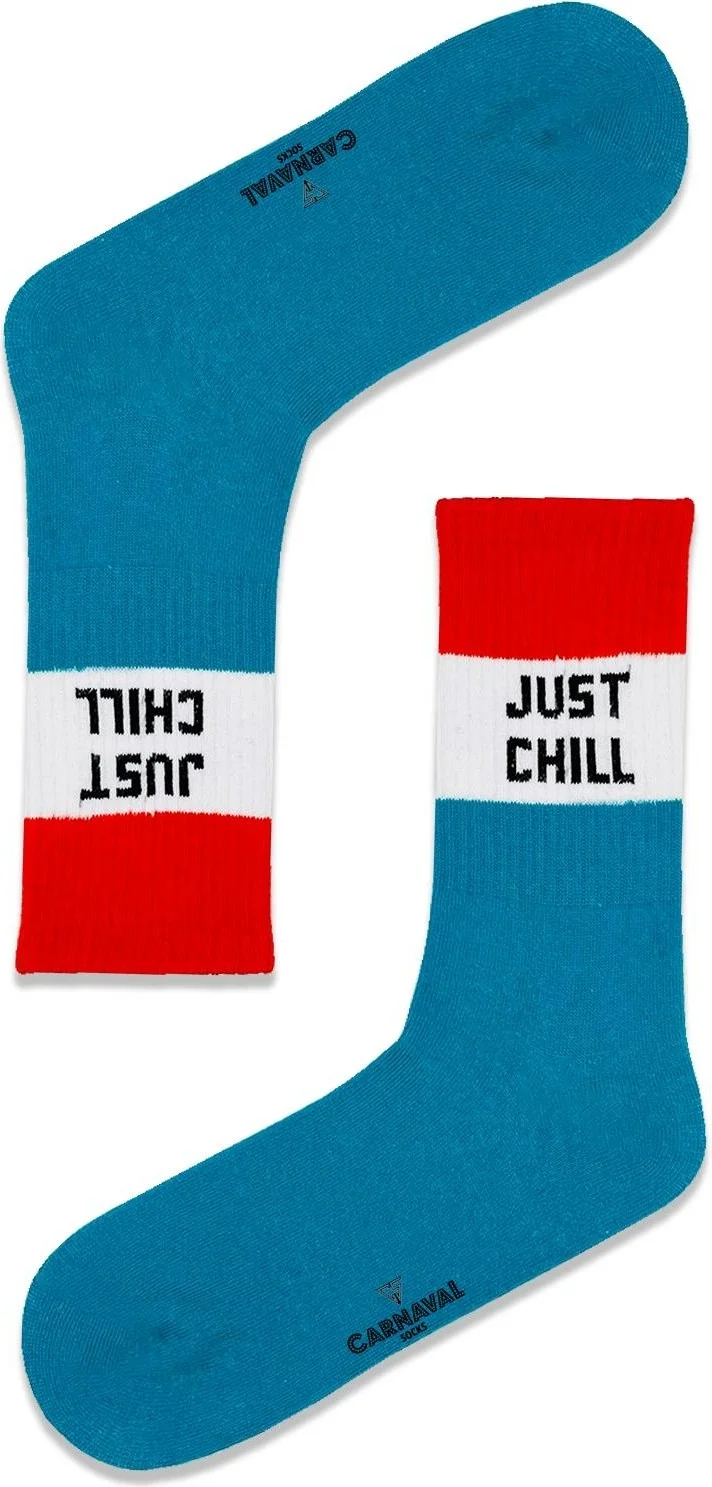 كارنافال سوكس Just Chill Written Colorful Socks