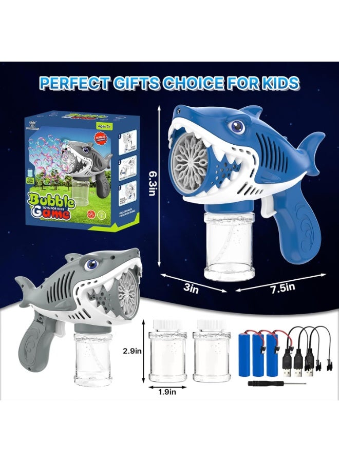 ماركة غير محددة 2 Bubble Guns for Kids, Automatic Bubble Machine Toys for Boys Girls, Electric Bubble Maker with 2 Bubble Solution and 3 Batteries, Outdoor Toys Gifts, Wedding Easter Party Favor - Image 1
