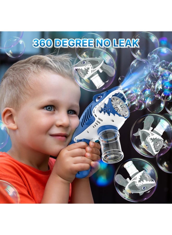 ماركة غير محددة 2 Bubble Guns for Kids, Automatic Bubble Machine Toys for Boys Girls, Electric Bubble Maker with 2 Bubble Solution and 3 Batteries, Outdoor Toys Gifts, Wedding Easter Party Favor - Image 2