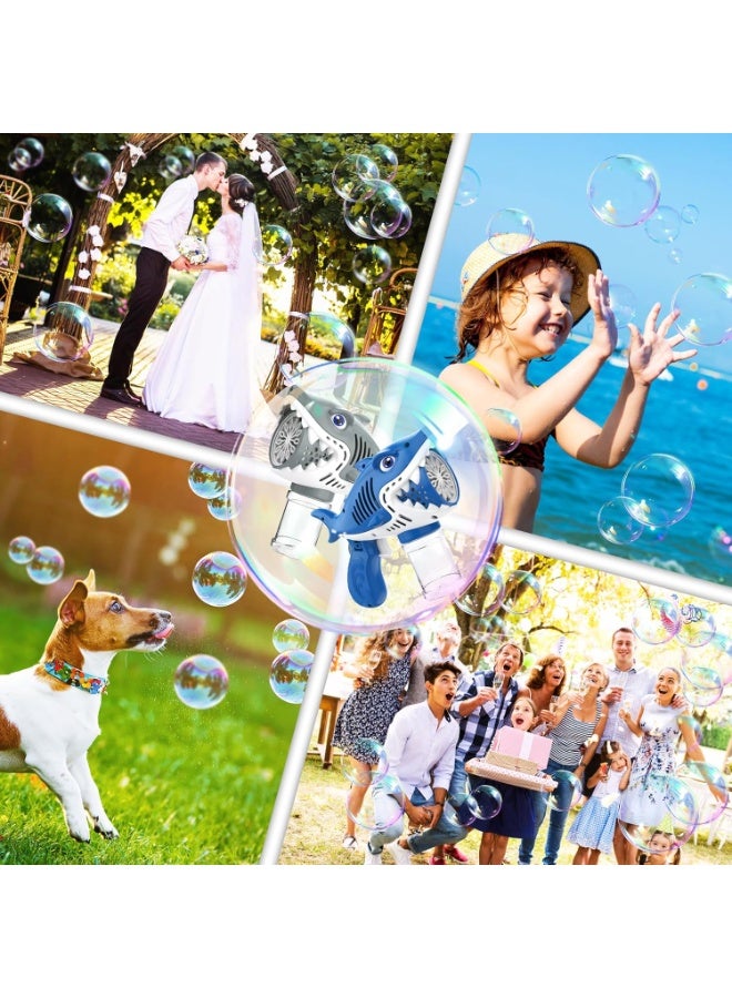 ماركة غير محددة 2 Bubble Guns for Kids, Automatic Bubble Machine Toys for Boys Girls, Electric Bubble Maker with 2 Bubble Solution and 3 Batteries, Outdoor Toys Gifts, Wedding Easter Party Favor - Image 4