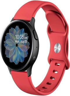 G-Power Silicone Replacement Wrist Band Strap With Elegant Simple Design And High Elasticity Design Specially For Huawei Gt/Gt2/Gt2 Pro/Gt2E Series - Red