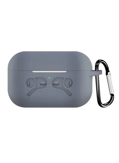 Storage Case For Apple Air Pods Pro With Hook Grey