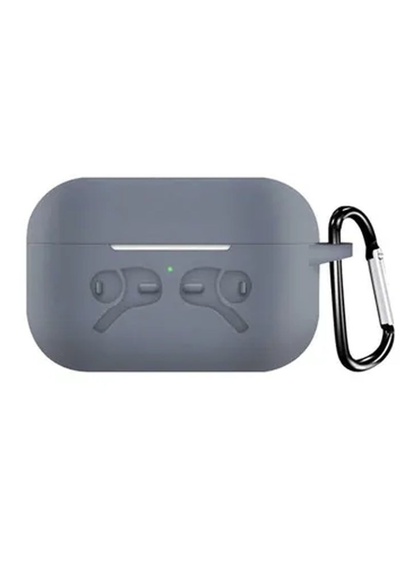 Rabos - Storage Case For Apple Air Pods Pro With Hook Grey - Image 1