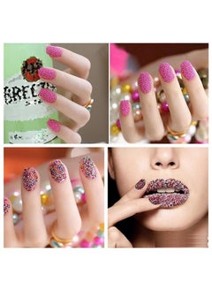 Luzen 12 Vials Colorful 3D Nails Art Decoration Mini Micro Ball Beads Nail Caviar Beads Craft Micro Bead For Nail Art 3D Decorations Diy Manicure Tools  - Image 5