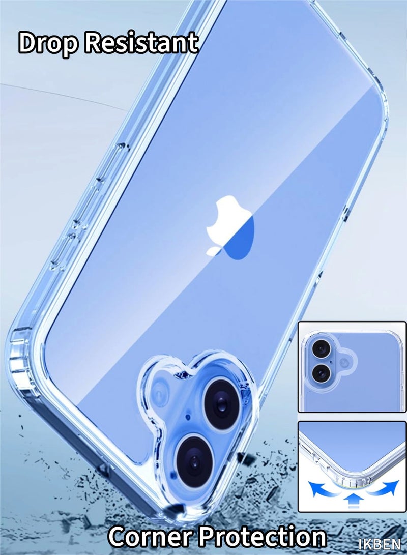 IKBEN iPhone 17 Case Clear Transparent, Shockproof Protective iPhone 17 Phone Case, Slim TPU Frame and PC Acrylic Back Cover, Anti Scratch Full Body Protection, Durable Lightweight, Wireless Charging Compatible, by IKBEN - Image 3