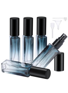 5 pcs10ML Refillable Travel Perfume Bottles with Funnel, Pipette, Leak-proof Atomizer for Toiletries.