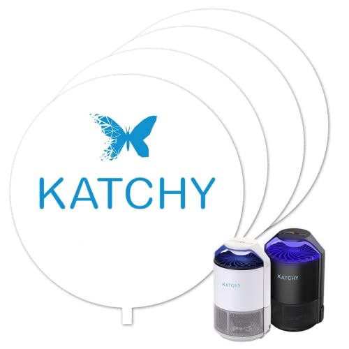 Katchy Original and Midnight Glue Board Refills (4 Pack) – Catcher & Killer for Mosquito, Gnat, Moth & Fruit Fly – Indoor Flying Insect Trap Glue Board Refills – Non-Zapper Traps for Buzz-Free Home - Image 1