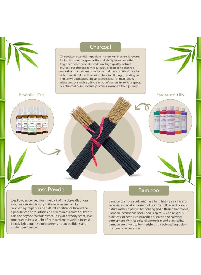 Plant Guru Frankincense and Myrrh Incense Sticks  185 Grams in Each Bundle 85 to 100  Premium Quality Smooth and Clean  Each Stick is 10.5 Inches Long Burn Time is 45 to 60 Minutes Each.  - Image 3