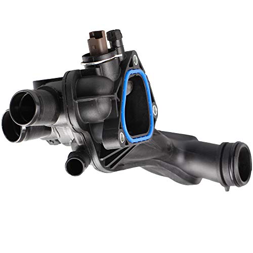 MYSMOT 902-812 Engine Coolant Thermostat & Housing w/Gasket Sensor for Mini Cooper R55 R56 R57 2007-2013 Cooper Countryman 2011-2013, 11537534521 11538699290 - Image 3