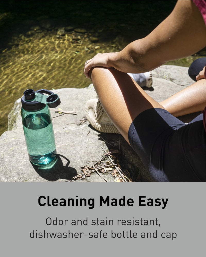 CamelBak Chute Mag BPA Free Water Bottle with Tritan Renew - Magnetic Cap Stows While Drinking  50oz  Charcoal - Image 5