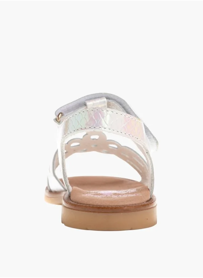 Pablosky Girls Strap Sandals With Hook And Loop Closure