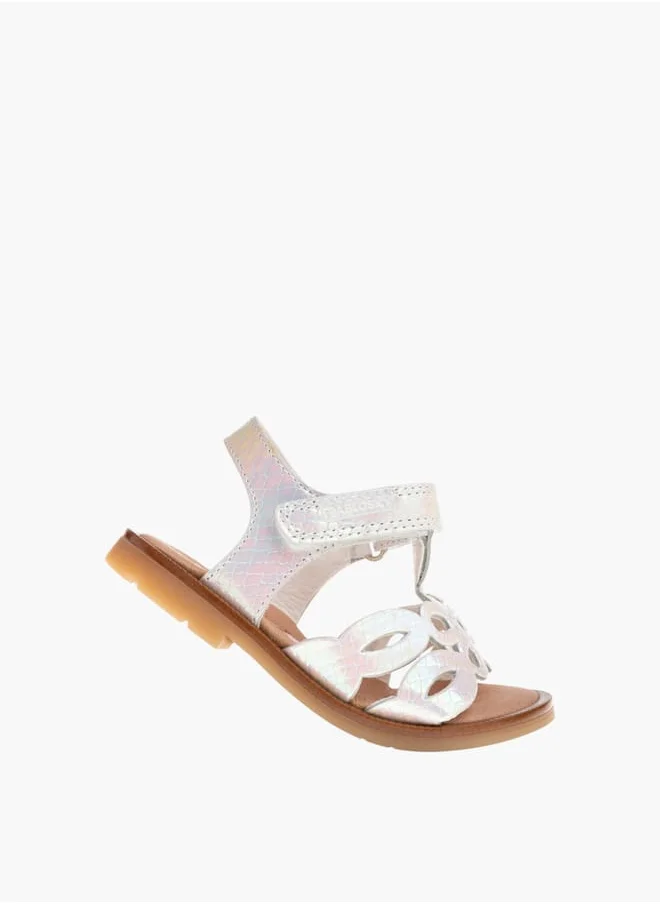 Pablosky Girls Strap Sandals With Hook And Loop Closure