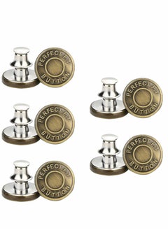 17mm Replacement Jean Buttons No Sew Instant Button, Waist Button Adjuster, Jeans Button Replacement Kit to Extend