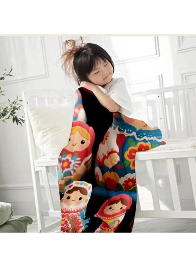 general Baby and children's cartoon flannel thin blanket (warm and comfortable, suitable for sleep, game use) 70cm*100cm - Image 1
