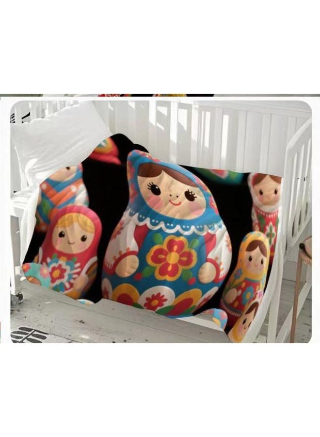 general Baby and children's cartoon flannel thin blanket (warm and comfortable, suitable for sleep, game use) 70cm*100cm - Image 2