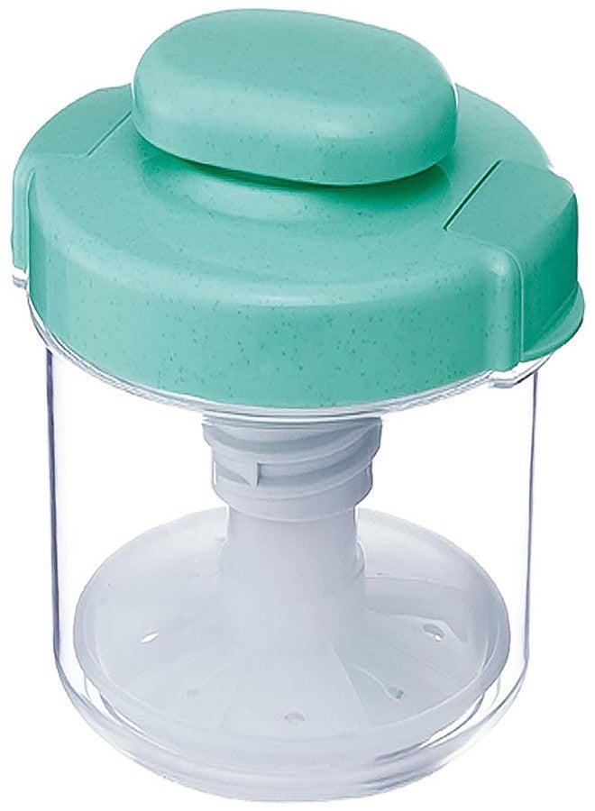 TIKUSAN Instant Pickle Maker Vegetable Press Tsukemono Container Round Made in Japan BPA Free (Green 0.8L) - Image 1