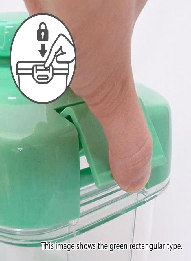TIKUSAN Instant Pickle Maker Vegetable Press Tsukemono Container Round Made in Japan BPA Free (Green 0.8L) - Image 4