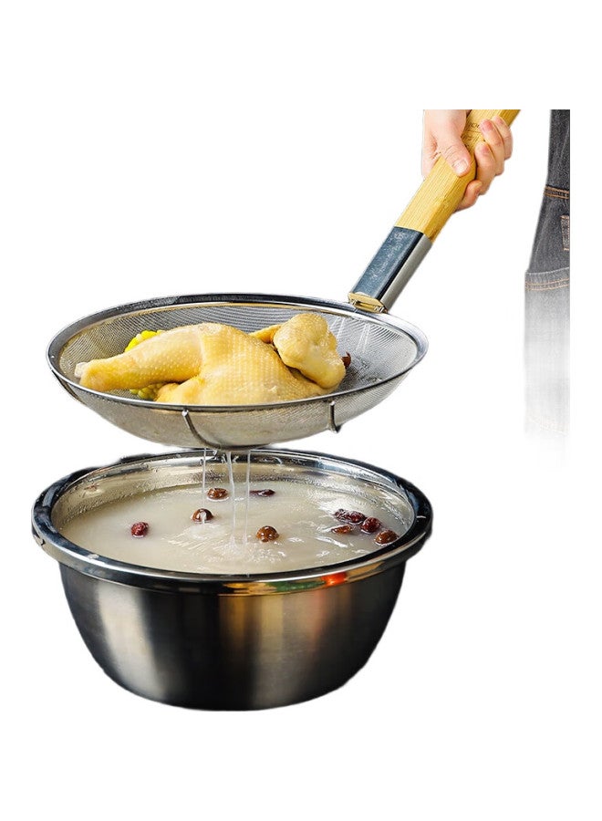GRASEY Guangyi Large Strainer, Stainless Steel Colander, Ultra-fine Mesh, Commercial Filter, Sieve, 30 Mesh, 30cm, Gy7214 - Image 2