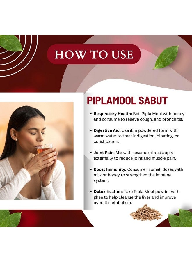 BrijBooti بريجبوتي بيبلا مول (100 جرام) | بيبلامول دامبا | بيبلامول | بيبلا مول | معتمد من FSSAI و GMP و ISO - Image 3