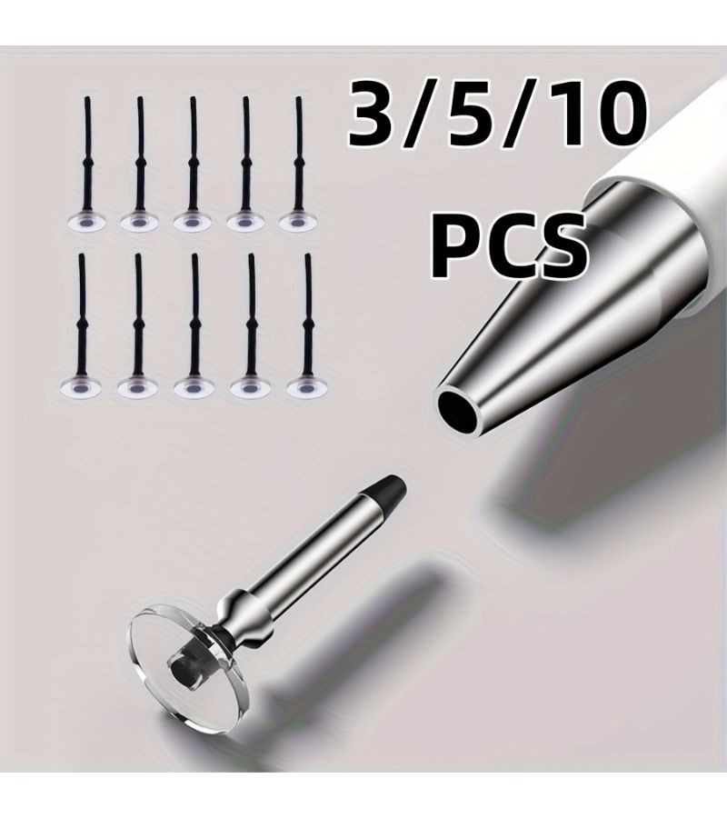 10pcs Round Nib Capacitive Touchscreen Stylus Replacement Tips Universal for iPad Phones - Image 1