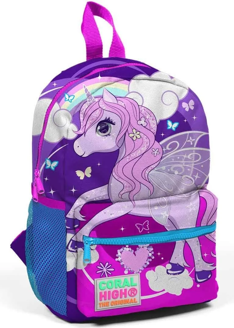 كورال هاي Kids Purple Two-Compartment Nest Backpack 23508
