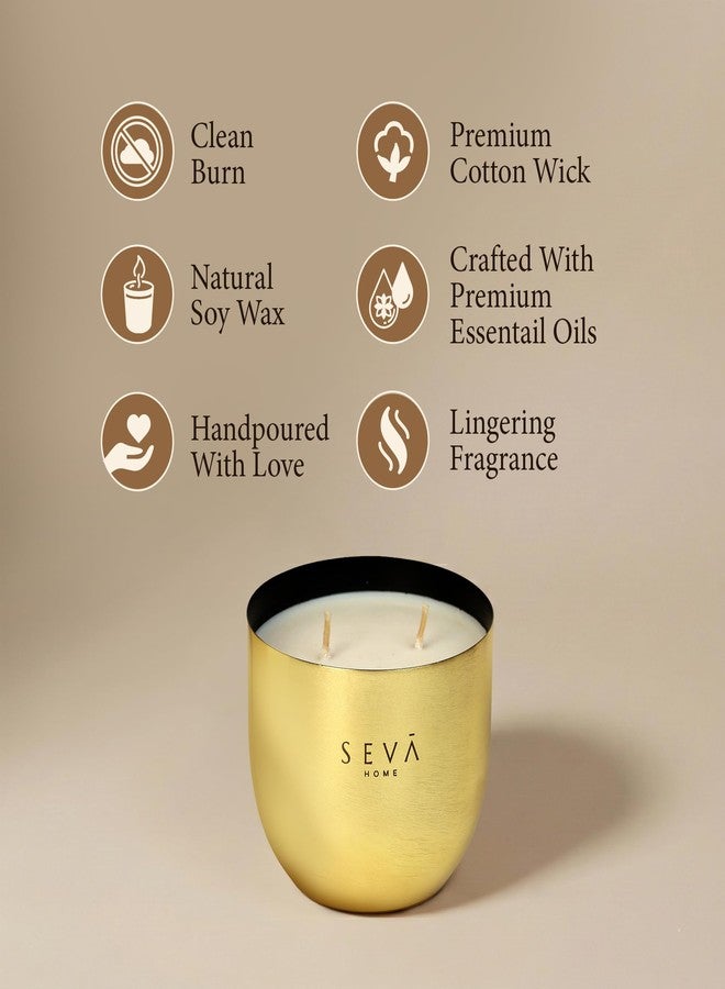 SEVA HOME Heirloom Classic Bloom Scented Candle | 40 Hour Burn | Natural Soy Wax | Orchid & Tuberose, Jasmine | Home Decor & Luxury Gifting - Image 5