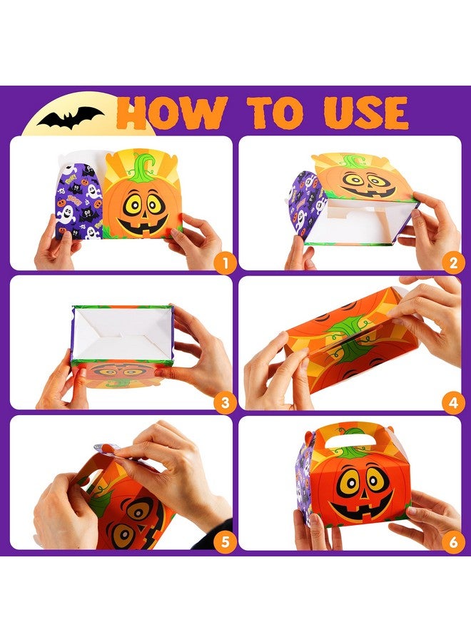 JOYIN 36 PCS Halloween Cardboard Treat Boxes Trick or Treat Candy Boxes Cookies Goodie Bags for Halloween Party Favor Supplies, Classroom Exchange Goody Bags - Image 5