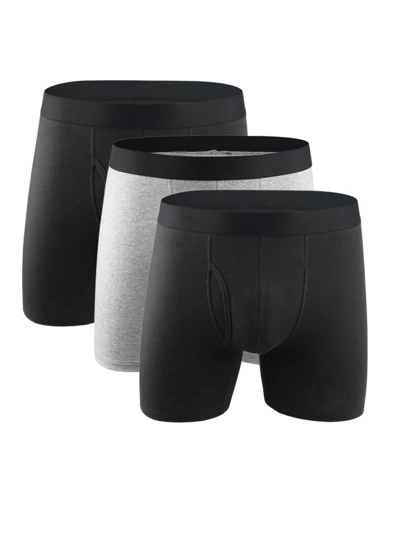Generic - 3 Pieces Mens Underwear Cotton Boxer Breathable Briefs For Men - Image 1