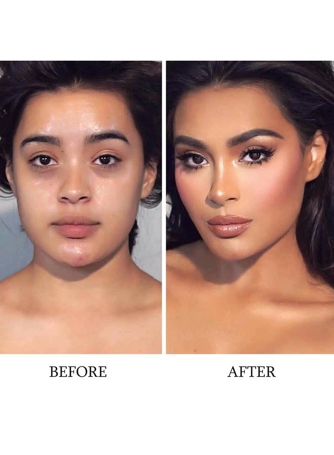 Vtrem 15 Colors Contour Palette Kit Camouflage Concealer Palette Christmas Gifts Eyeshadow Face Cream Makeup Foundation Kit Combination with Powder Brush for Professional and Daily Use - Image 2