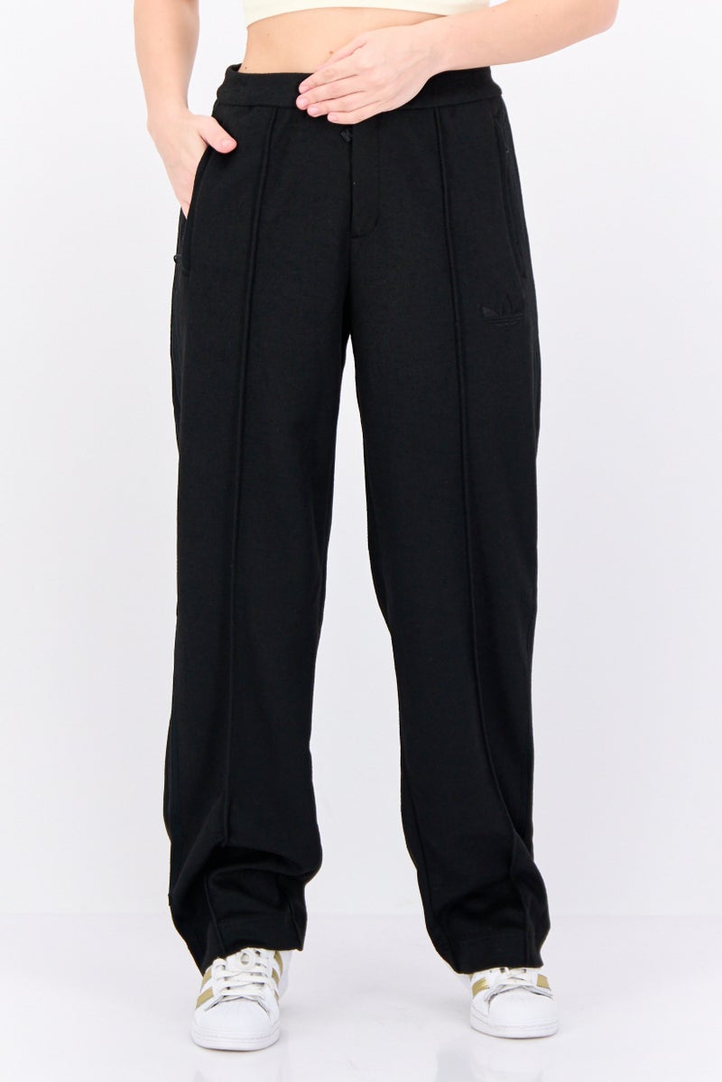 adidas Originals Women Loose Fit Training Track Pants, Black  - Image 1