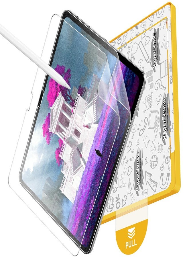 Omoton PAPERSENSE iPad Air 11 inch M3/M2 (7th / 6th 2-Pack Paper Screen Protector for Generation, 2025/2024), Matt PET Film with Easy Application Tray, Write and Drawing Like on Paper, Case and Apple Pencil - Image 1