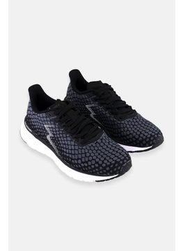 361 Degrees Women Lace Up Running Sports Shoes, Black  - Image 1