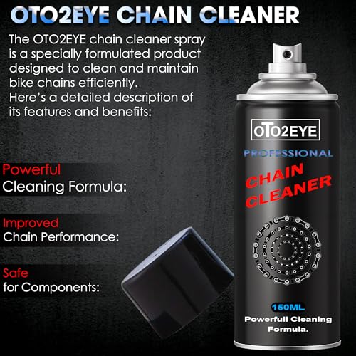 OTO2EYE Bike Chain Lubricant and Chain Cleaner Spray With Cleaning Brush For Motorcycle and Bicycle (300ml) - Image 5