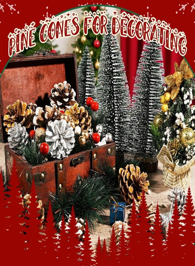 وورم تري مجموعة زينة عيد الميلاد من وورم تري، 170 قطعة، تتضمن مخاريط صنوبر، وتوت، وفروع صنوبر، وقلادات مخاريط صنوبر ثلجية، وديكور شتوي مع توت صناعي، مناسبة للأعمال اليدوية، وتزيين المنزل، وبطاقات الهدايا، ولوازم الحفلات، بأحجام متنوعة. - Image 5