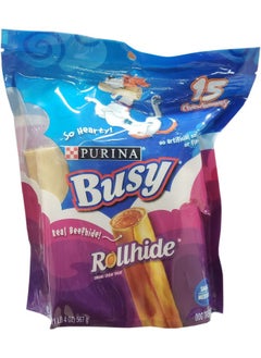 PURINA Busy Rollhide Dog Treats 15 Rolls, 20 Oz. pack 