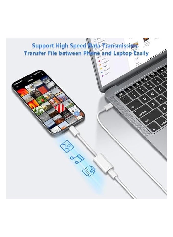 erorex - USB C to Lightning Charge Adapter for iPhone 15, USB C Male to Lightning Female 60W PD Fast Charge &Data Transfer Converter Fit with iPhone 15 Pro/15 Pro Max,iPad Pro Air, Galaxy, Pixel(Not for Audio) - Image 1
