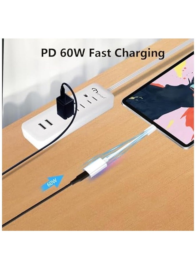 erorex - USB C to Lightning Charge Adapter for iPhone 15, USB C Male to Lightning Female 60W PD Fast Charge &Data Transfer Converter Fit with iPhone 15 Pro/15 Pro Max,iPad Pro Air, Galaxy, Pixel(Not for Audio) - Image 1