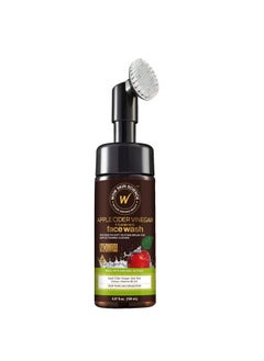 WOW Skin Science Apple Cider Vinegar Foam Exfoliating Face Wash & Brush 5.07 Oz  - Image 1