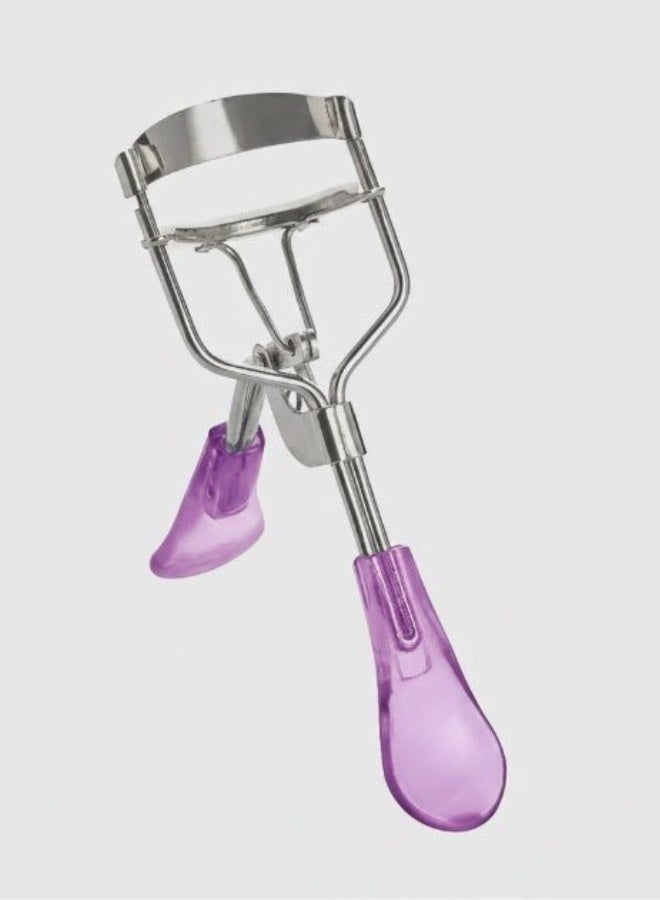Professional Stainless Steel & Acrylic Eyelash Curler – Comfortable Ergonomic Handle Fits All Eye Shapes – High-Quality Makeup Tool for Effortless, Safe, and Natural Long-Lasting Eyelash Curling – Perfect for Beginners and Professional Makeup Artists- Purple - Image 1