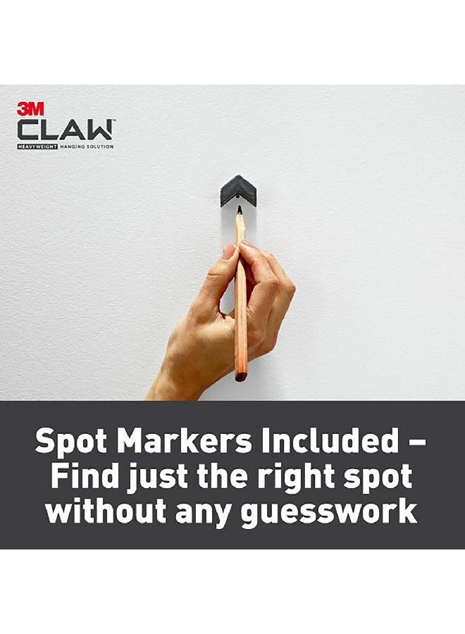 ثري ام 3PH25M-4ES دراي وول طقم شماعات صور للحوائط من الفولاذ المقاوم للتآكل 4 قطع فضي 17 × 10.8 × 4.4 سم - Image 4