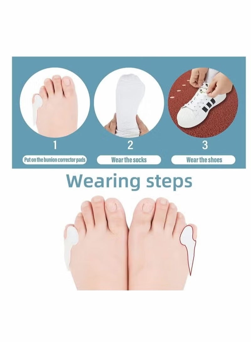 Bukela Silicone Gel Small Toe Bunion Relief Toe Separator (1PAIR) - Pinky Toe Alignment/Bunionette Pad - Corns/Callus Relief Wrap - Unisex - Foot Care - Image 4
