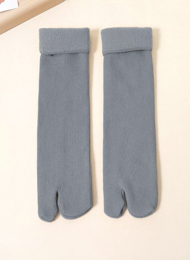 FIMS Women Pack Of 2 Striped Calf Length Thumb Socks - Image 2